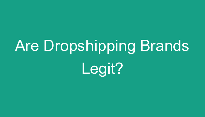 You are currently viewing Are Dropshipping Brands Legit?