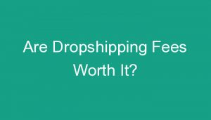 Read more about the article Are Dropshipping Fees Worth It?