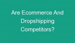 Read more about the article Are Ecommerce And Dropshipping Competitors?