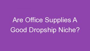 Read more about the article Are Office Supplies A Good Dropship Niche?
