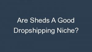 Read more about the article Are Sheds A Good Dropshipping Niche?