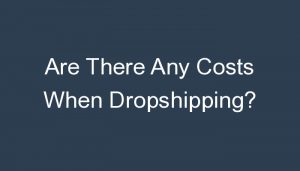 Read more about the article Are There Any Costs When Dropshipping?