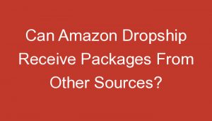 Read more about the article Can Amazon Dropship Receive Packages From Other Sources?