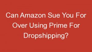 Read more about the article Can Amazon Sue You For Over Using Prime For Dropshipping?