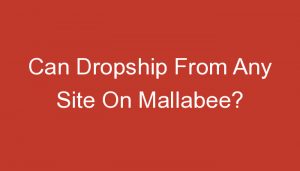 Read more about the article Can Dropship From Any Site On Mallabee?