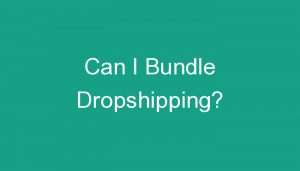 Read more about the article Can I Bundle Dropshipping?