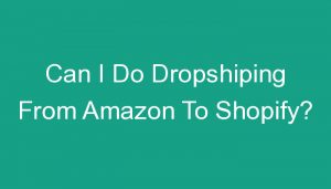 Read more about the article Can I Do Dropshiping From Amazon To Shopify?