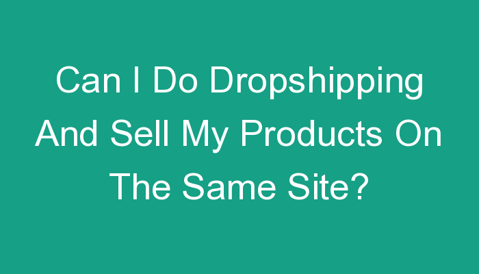 You are currently viewing Can I Do Dropshipping And Sell My Products On The Same Site?