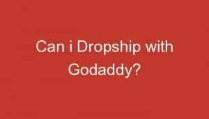 Read more about the article Can i Dropship with Godaddy?