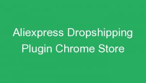 Read more about the article Aliexpress Dropshipping Plugin Chrome Store