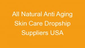 Read more about the article All Natural Anti Aging Skin Care Dropship Suppliers USA