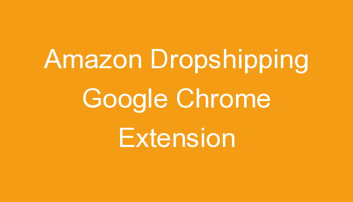 You are currently viewing Amazon Dropshipping Google Chrome Extension