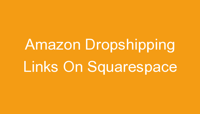 You are currently viewing Amazon Dropshipping Links On Squarespace