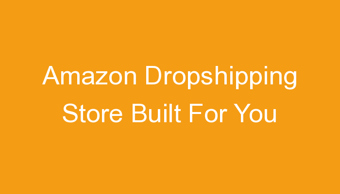 You are currently viewing Amazon Dropshipping Store Built For You