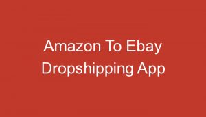 Read more about the article Amazon To Ebay Dropshipping App