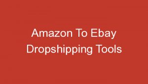 Read more about the article Amazon To Ebay Dropshipping Tools