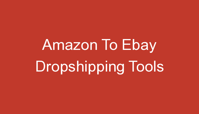 You are currently viewing Amazon To Ebay Dropshipping Tools