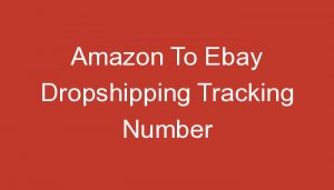 Read more about the article Amazon To Ebay Dropshipping Tracking Number
