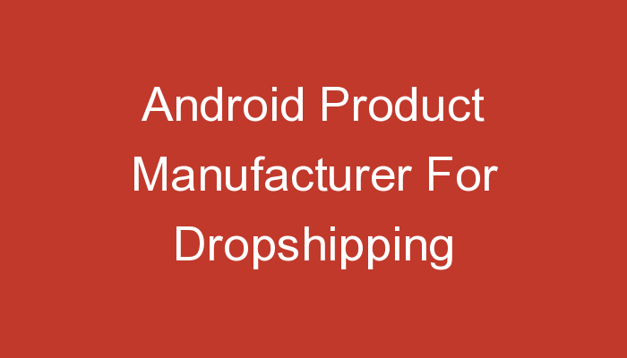 You are currently viewing Android Product Manufacturer For Dropshipping