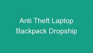 Read more about the article Anti Theft Laptop Backpack Dropship
