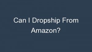 Read more about the article Can I Dropship From Amazon?