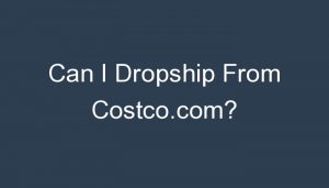 Read more about the article Can I Dropship From Costco.com?