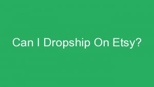 Read more about the article Can I Dropship On Etsy?