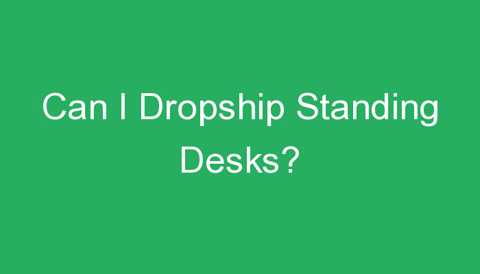 Read more about the article Can I Dropship Standing Desks?