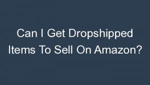 Read more about the article Can I Get Dropshipped Items To Sell On Amazon?