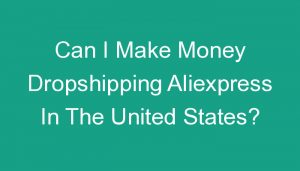 Read more about the article Can I Make Money Dropshipping Aliexpress In The United States?