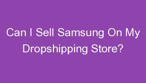 Read more about the article Can I Sell Samsung On My Dropshipping Store?