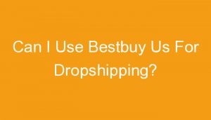 Read more about the article Can I Use Bestbuy Us For Dropshipping?