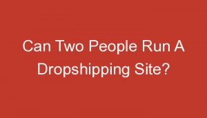 Read more about the article Can Two People Run A Dropshipping Site?