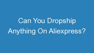 Read more about the article Can You Dropship Anything On Aliexpress?