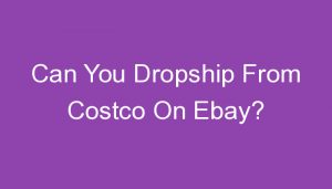 Read more about the article Can You Dropship From Costco On Ebay?
