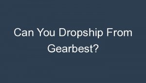 Read more about the article Can You Dropship From Gearbest?