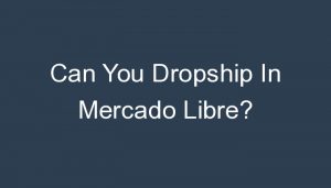 Read more about the article Can You Dropship In Mercado Libre?