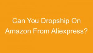 Read more about the article Can You Dropship On Amazon From Aliexpress?