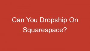 Read more about the article Can You Dropship On Squarespace?