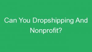 Read more about the article Can You Dropshipping And Nonprofit?