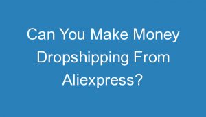 Read more about the article Can You Make Money Dropshipping From Aliexpress?