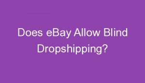 Read more about the article Does eBay Allow Blind Dropshipping?