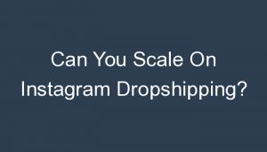 Read more about the article Can You Scale On Instagram Dropshipping?