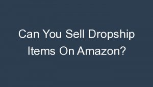 Read more about the article Can You Sell Dropship Items On Amazon?