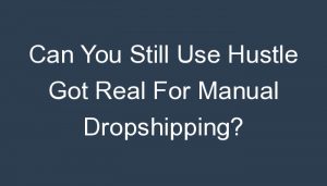 Read more about the article Can You Still Use Hustle Got Real For Manual Dropshipping?