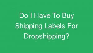 Read more about the article Do I Have To Buy Shipping Labels For Dropshipping?