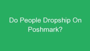 Read more about the article Do People Dropship On Poshmark?