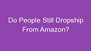 Read more about the article Do People Still Dropship From Amazon?
