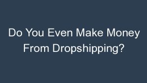 Read more about the article Do You Even Make Money From Dropshipping?