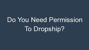 Read more about the article Do You Need Permission To Dropship?